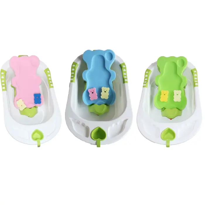Éponge Polymères de Bain pour Bébé, Non-ALD, Antidérapante, Coussin de Bain pour Nourrisson, Siège pour Nouveau-Né, Soins