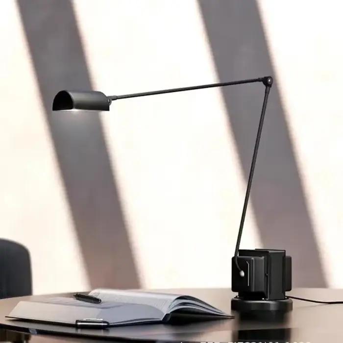 Lampadaire noir minimaliste moderne, Protection créative des yeux, lampe sur pied pour bureau, chambre à coucher, lampe de lecture