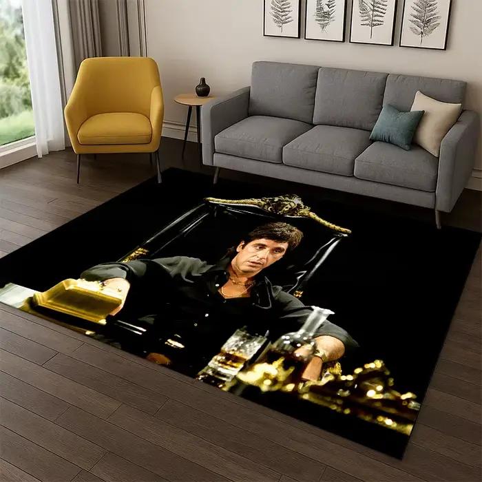Tapis 3D Scarface Classic Movie Tony pour chambre à coucher