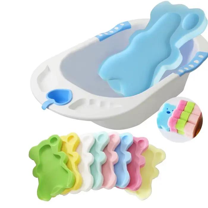 Éponge Polymères de Bain pour Bébé, Non-ALD, Antidérapante, Coussin de Bain pour Nourrisson, Siège pour Nouveau-Né, Soins