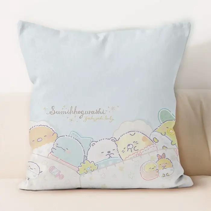 Housse de coussin Kawaii Sumikko Gurashi Tea Time