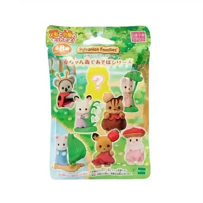 En stock : Jouet de cuisine Casa Sylvanian Families pour fille, mini-salle de fête féerique, jouets pour enfants, mini-aliments pour filles, sac surprise