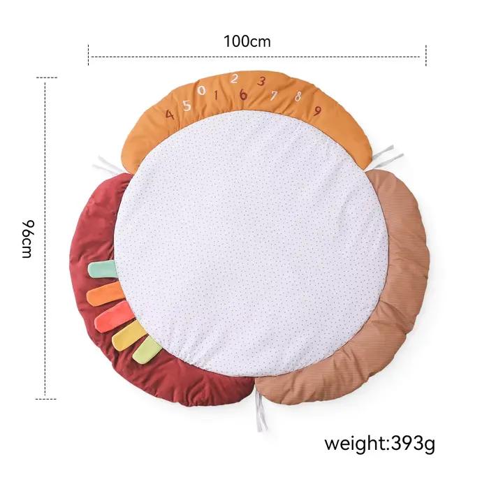 Produit d'activité de gymnastique pour bébé, cadre de gymnastique en bois, tapis d'activité pour nouveau-né, feuille de gymnastique, tapis rampant en coton, pendentif étoile nuage suspendu, jouets pou