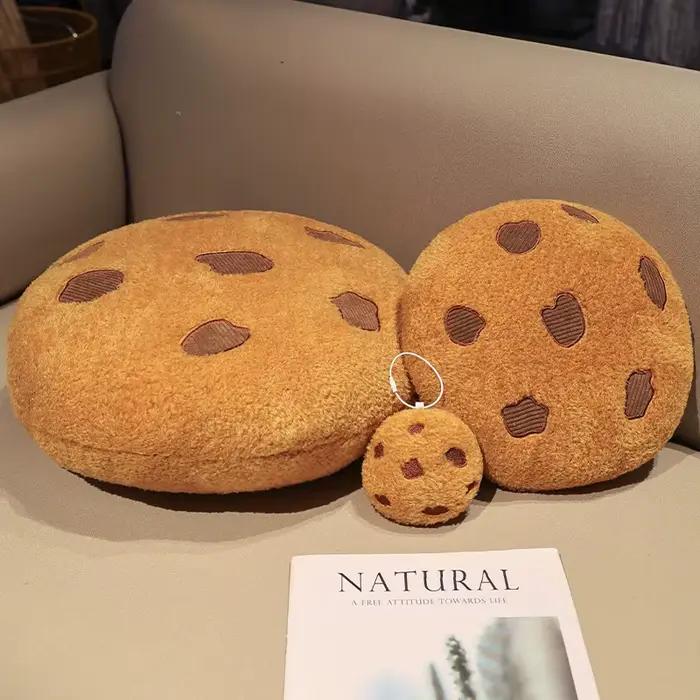 Coussin en peluche pour filles, jouet en peluche douce, coussin de canapé pour la maison, ornement créatif, biscuits au chocolat, meilleurs cadeaux pour filles