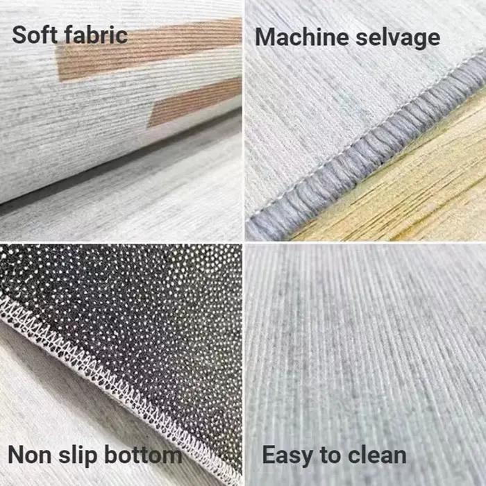 Tapis abstrait nordique de grande taille pour salon