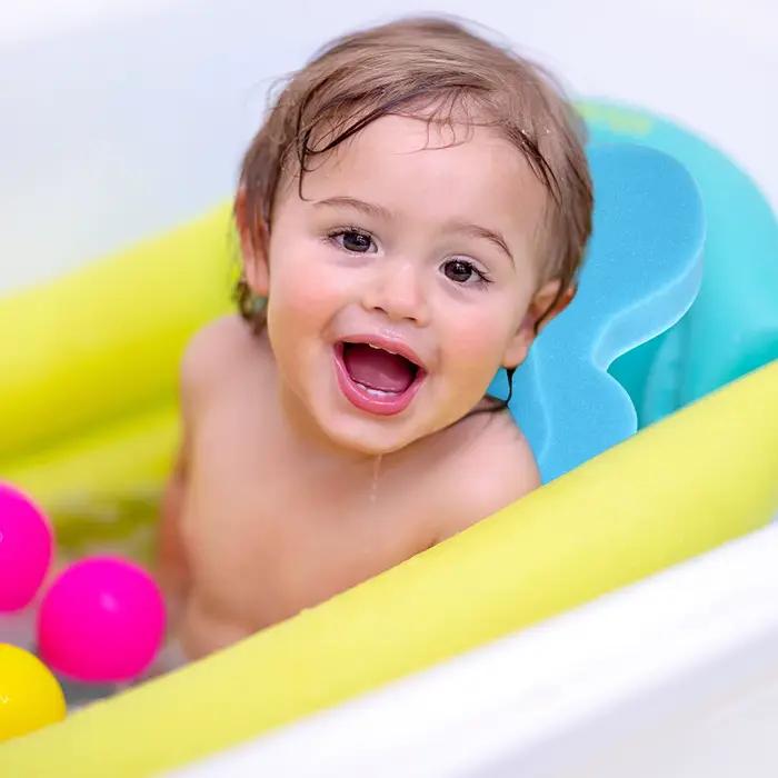 Tapis de bain pour bébé, éponge de séchage antidérapante, coussin de bain pour nouveau-né, coussin de soutien pour baignoire, antidérapant