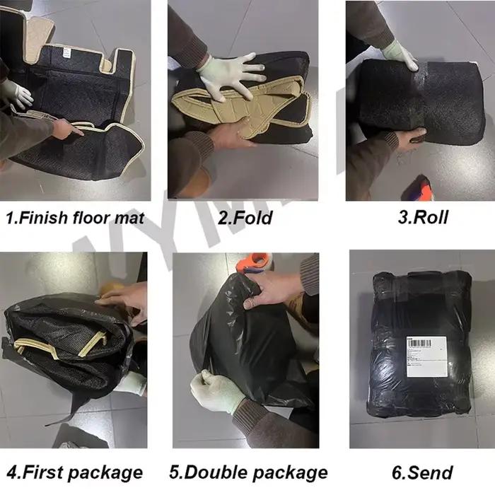 Tapis de sol en cuir de luxe pour voiture, tapis durables, tapis anti-sale, ensemble d'accessoires de voiture, polymères, KIT 208 A9 2012 ~ 2018, 2013 2014