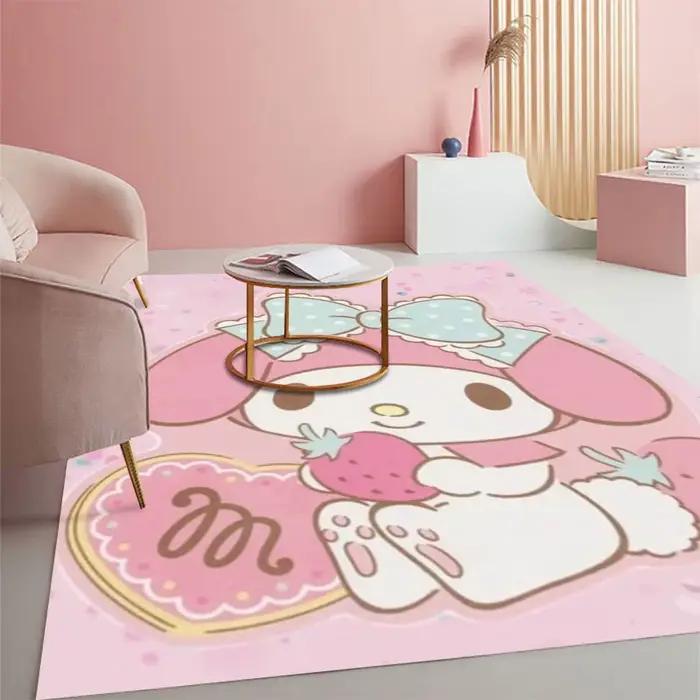 Tapis de sol antidérapant Sanrio My Melody à imprimé fraises