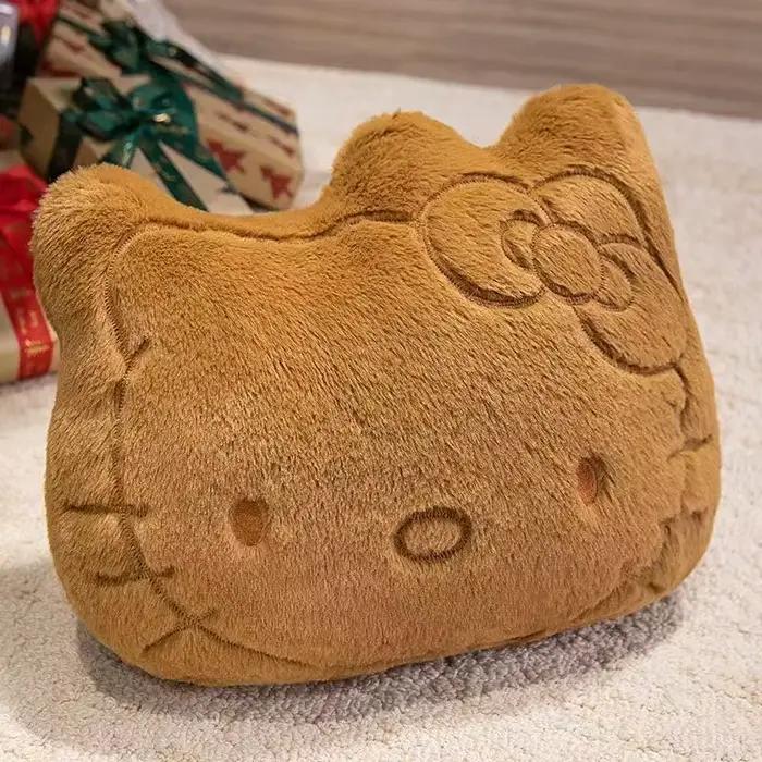 Coussin en peluche Hello Kitty, coussin moelleux et mignon pour canapé, chevet, siège de voiture, chambre d'étudiant et décoration intérieure, cadeau