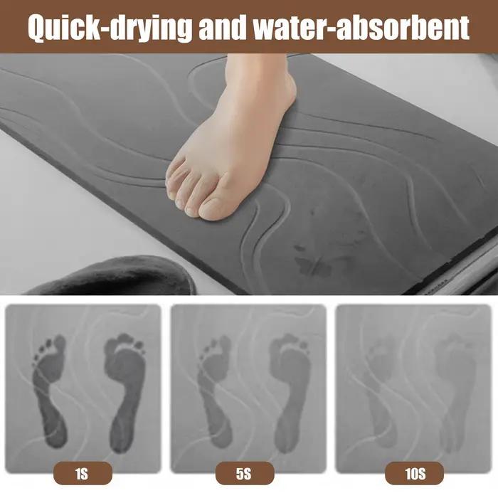 Tapis de bain intérieur en pierre de diatomite