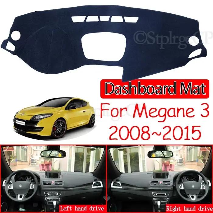 Tapis antidérapant pour tableau de bord, accessoires de pare-soleil pour Renault Megane 3 III MK3 2008 2009 2010 2011 2012 2013 2014 2015 Coupe CC GT