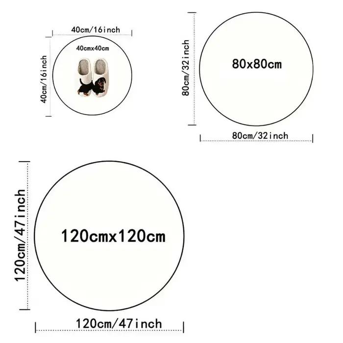 Kawai – tapis rond magique pour chambre de filles