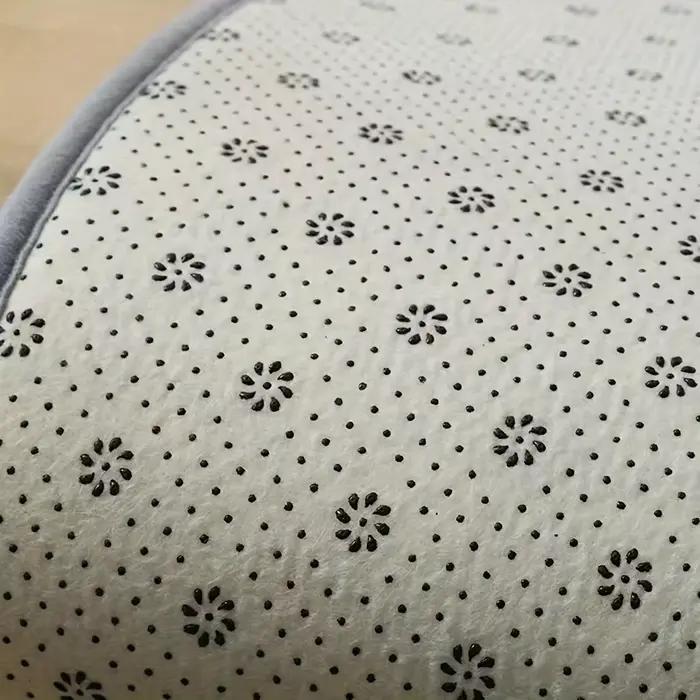 Tapis de sol antidérapant épais de couleur unie pour salle de bain