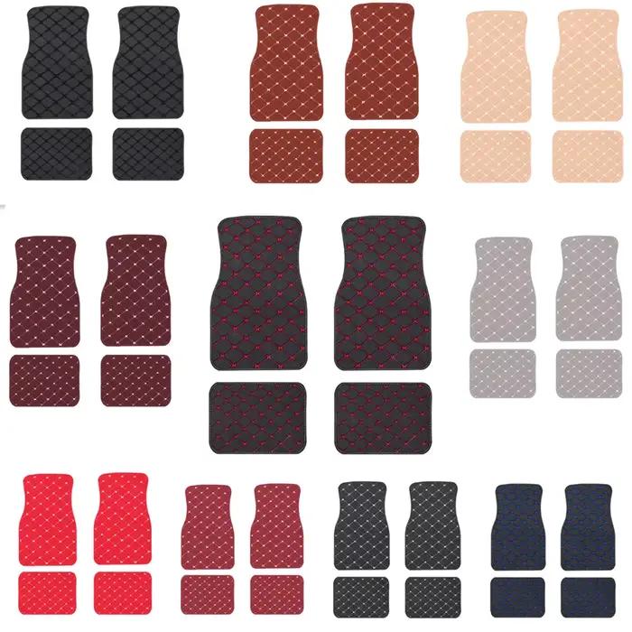 Tapis de sol de voiture pour cristaux, ensemble complet étanche, tapis de voiture C-Elysee, C1 C2 C3 C4 C5 C6 Ds3 Ds4 Ds5 Ds7, 4 pièces