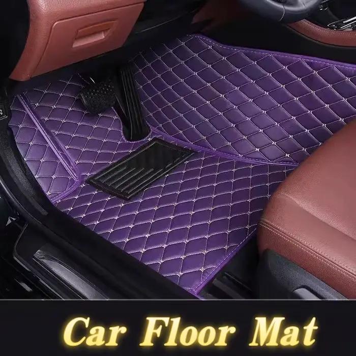 Pour Peugeot 2008 2014-2019 3008 4008 2017-2023 Tapis de sol de voiture personnalisé avec couleur de raccordement Accessoires intérieurs de voiture