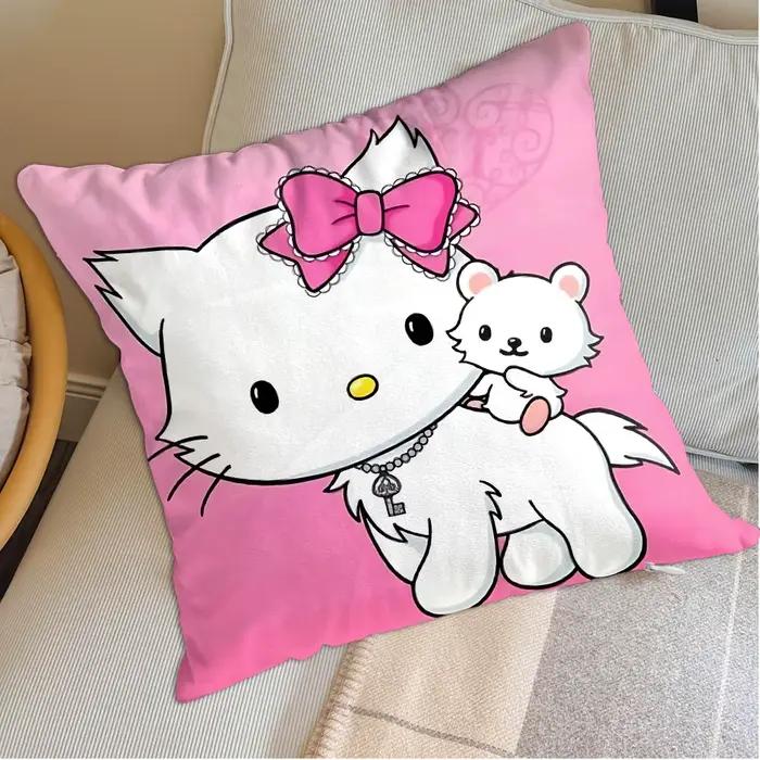 Coussins décoratifs Kawaii C-Charmmy kittyes pour canapé, articles de décoration de chambre, cadeaux personnalisés, décoration de la maison