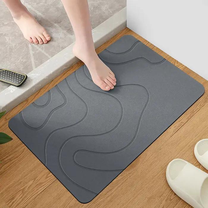 Tapis de bain intérieur en pierre de diatomite