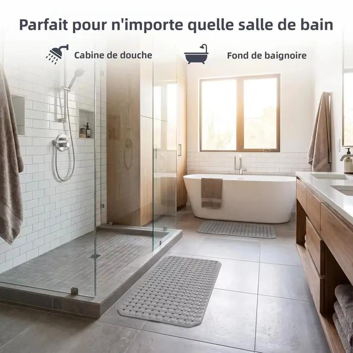 Tapis de bain antidérapant doux et lavable en machine