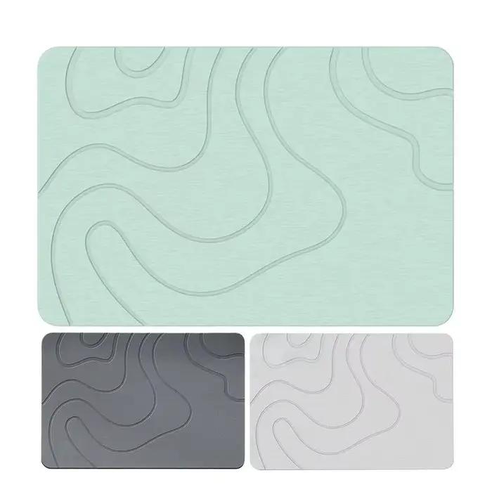 Tapis de bain en pierre de Diatomite d'intérieur