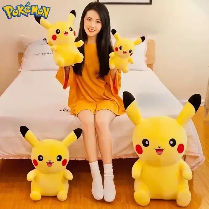 25/30/40/70CM grande taille Pokemon Pikachu peluche dessin animé animaux jouets en peluche Kawaii ornement coussin peluches enfants jouet cadeau