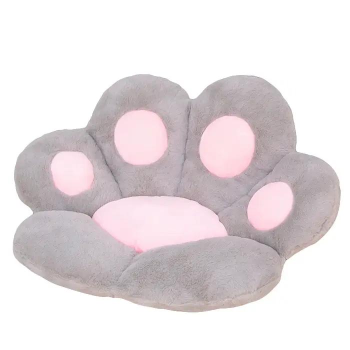 Coussin de dossier de patte de chat mignon