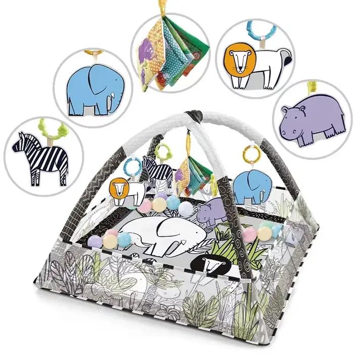 Cadre de Fitness multifonctionnel pour enfants, tapis éducatif, couverture rampante, tapis de jeu pour nourrissons, tapis d'activité pour enfants, jouets de gymnastique pour bébé, cadeau