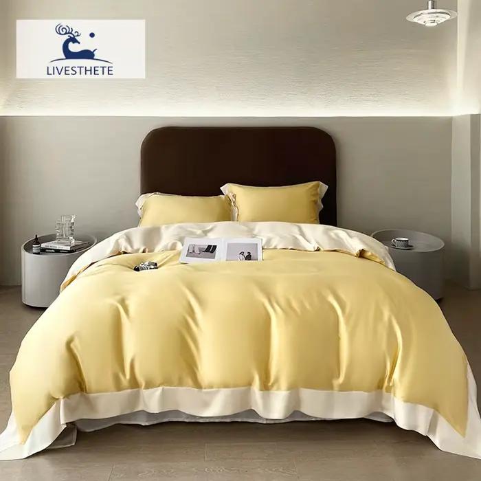 Liv-Esthete – ensemble de housse de couette 100% soie