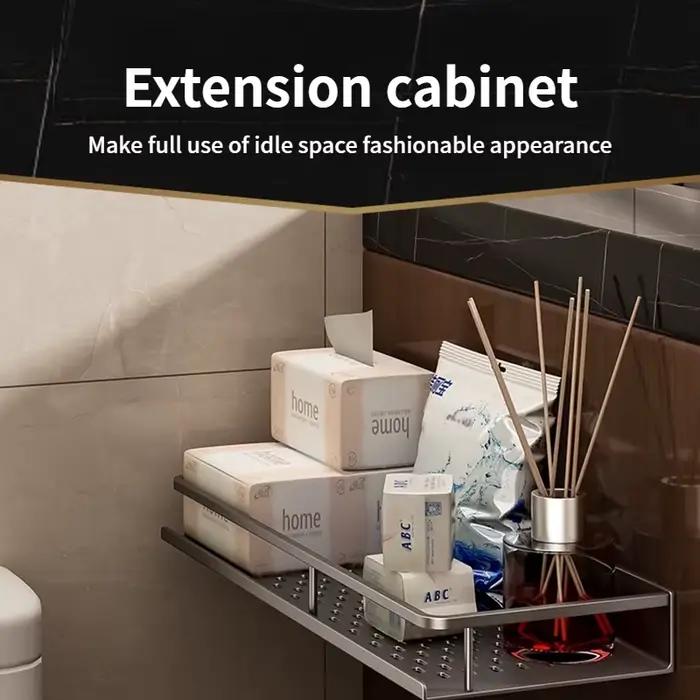 Support de rangement de toilettes amélioré de 60CM de largeur/étagères de shampoing de salle de bains