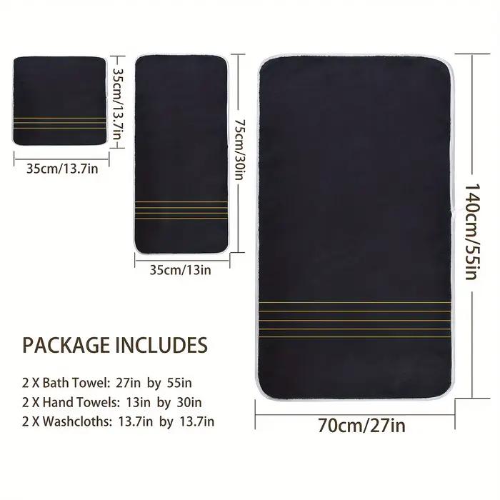 Ensemble de 6 serviettes de bain (2