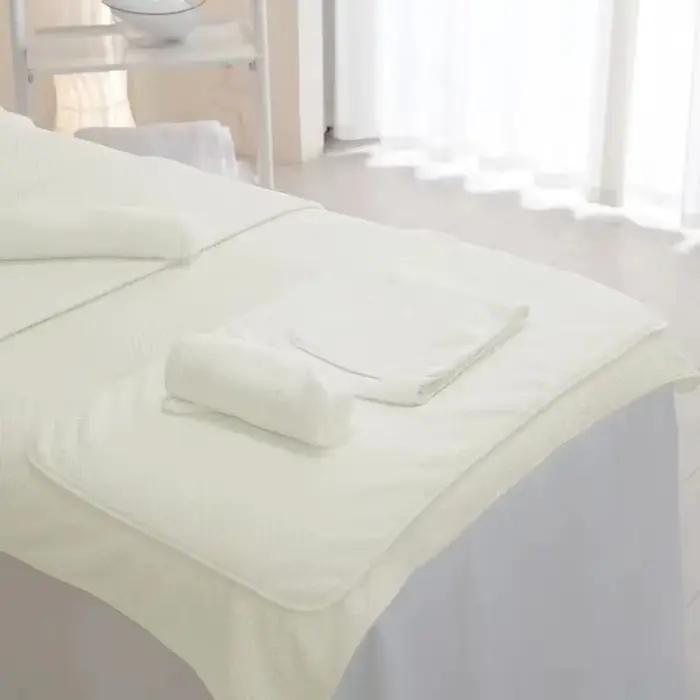 Serviette de lit en velours avec logo personnalisé