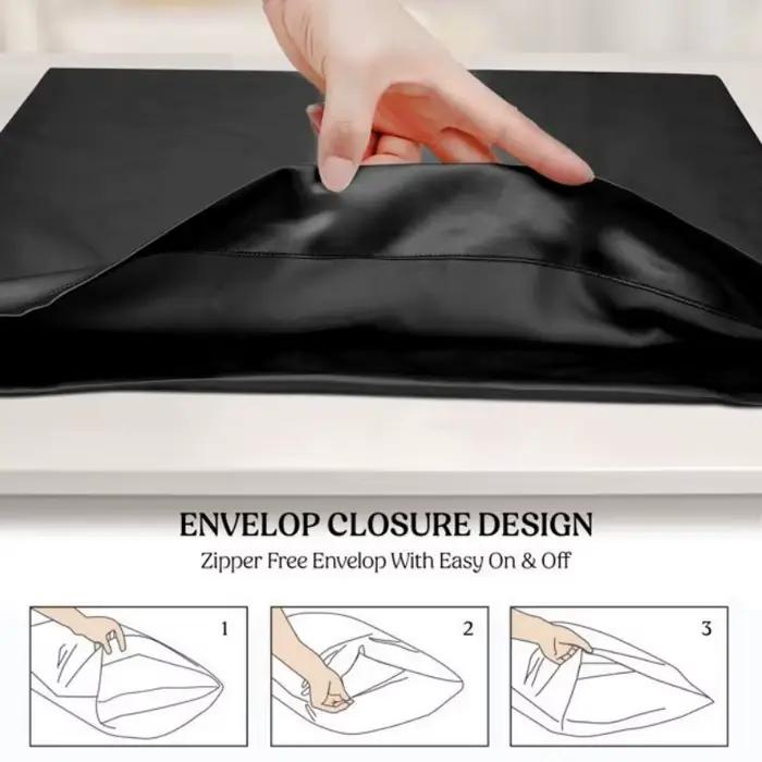 Taie d'oreiller décorative de luxe solide