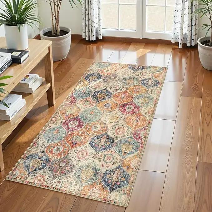Bohême treillis couloir tapis coureur cuisine pour couloirs Vintage