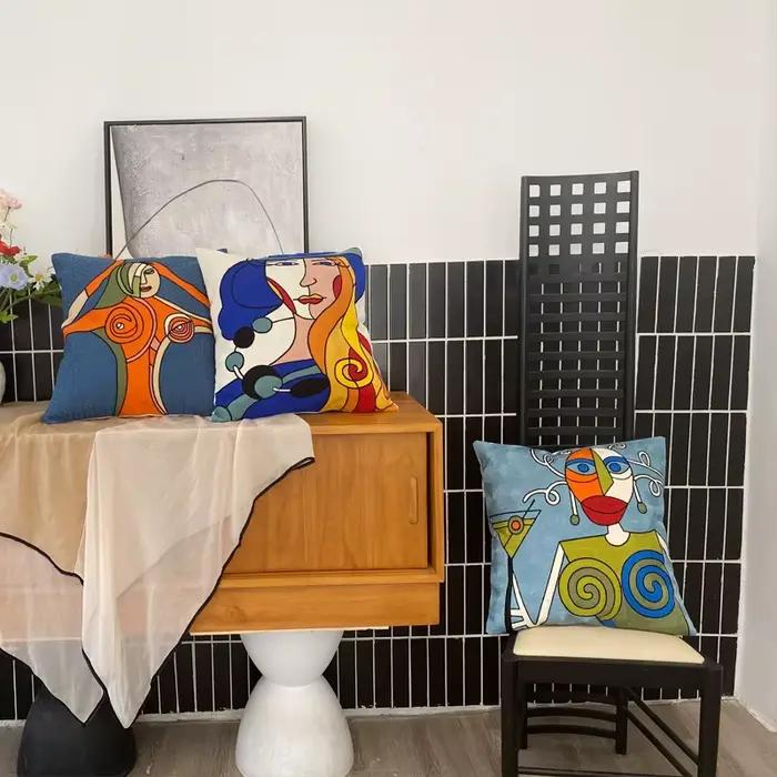 Picasso – housse de coussin abstraite