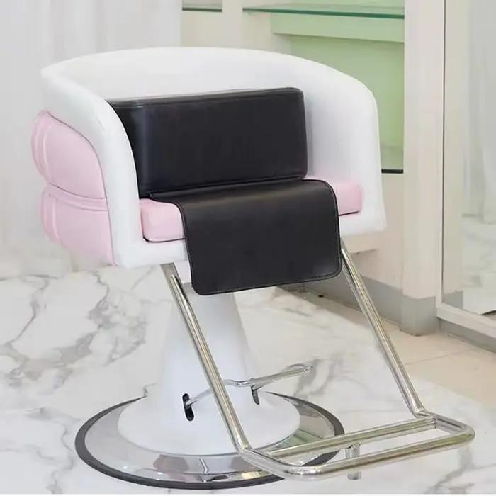 Siège rehausseur de barbier en cuir PU pour enfants, tabouret de coupe de cheveux, coussin, chaise de coiffure professionnelle pour enfants, siège de coupe de cheveux
