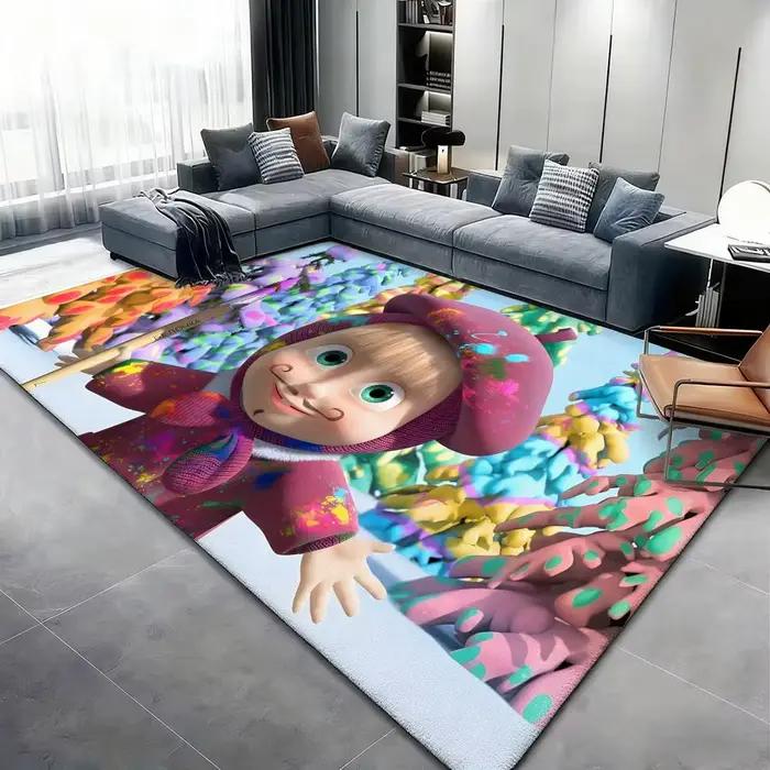 Tapis de sol en flanelle m-masha et l'ours