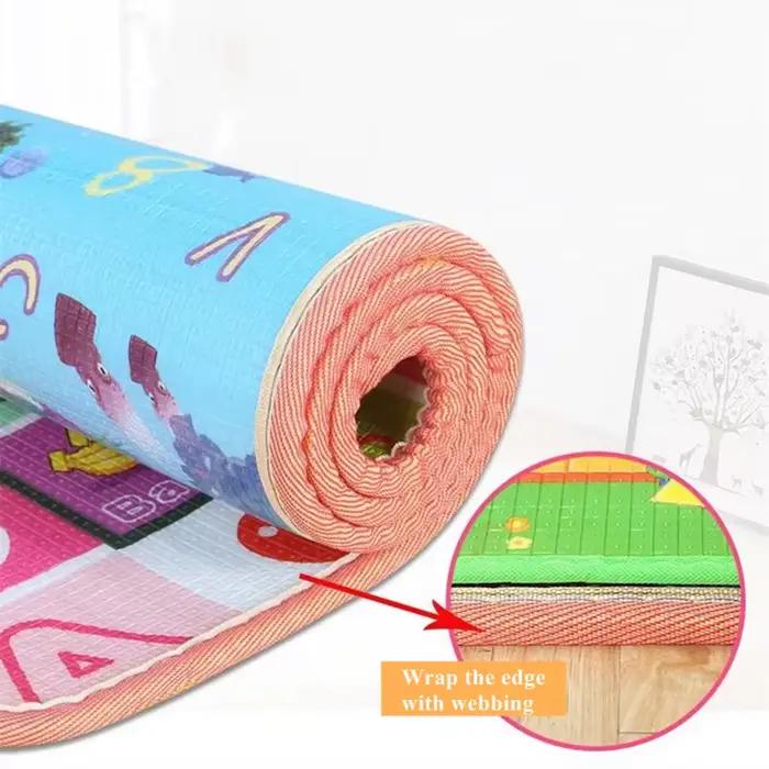 Tapis de jeu pour enfants, tapis de sol non toxique, tapis d'éveil pour bébé, tapis d'activités pour bébé, tapis de salle de sport pour bébé, motif double face EPE