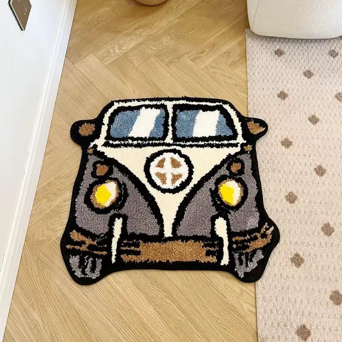 Tapis Tuftés de Bus de Dessin Animé