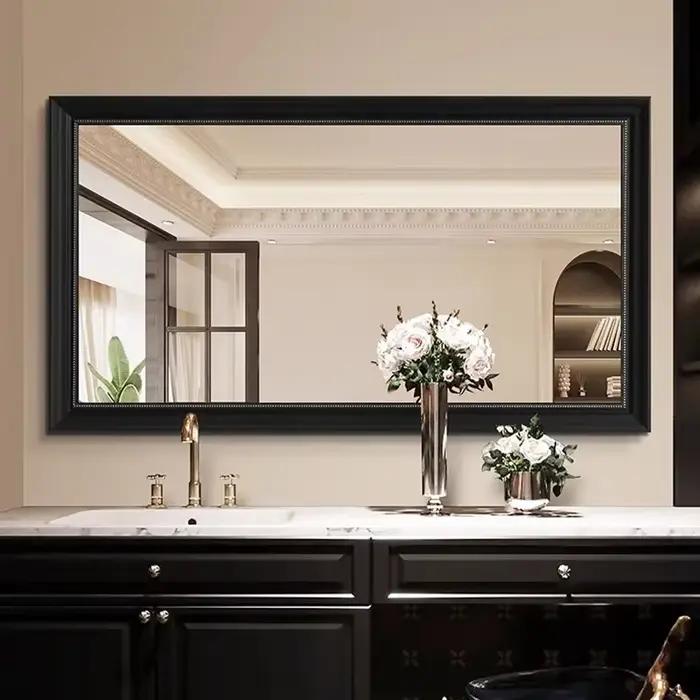 Miroir de salle de bain rétro américain, Style européen, Design élégant, miroir de salle de bain mural, meubles de maison d'hôtel, Mueble Lavabo FYB