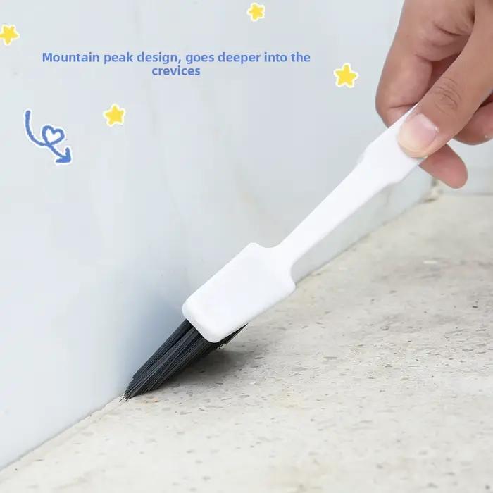 Brosse de nettoyage pour carrelage de salle de bain, coins, interstices de sol, joints de toilettes, sans angles morts, outil de nettoyage polyvalent