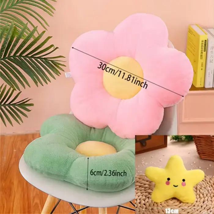 Coussin en forme de fleur à cinq pétales rembourré 12/35 cm