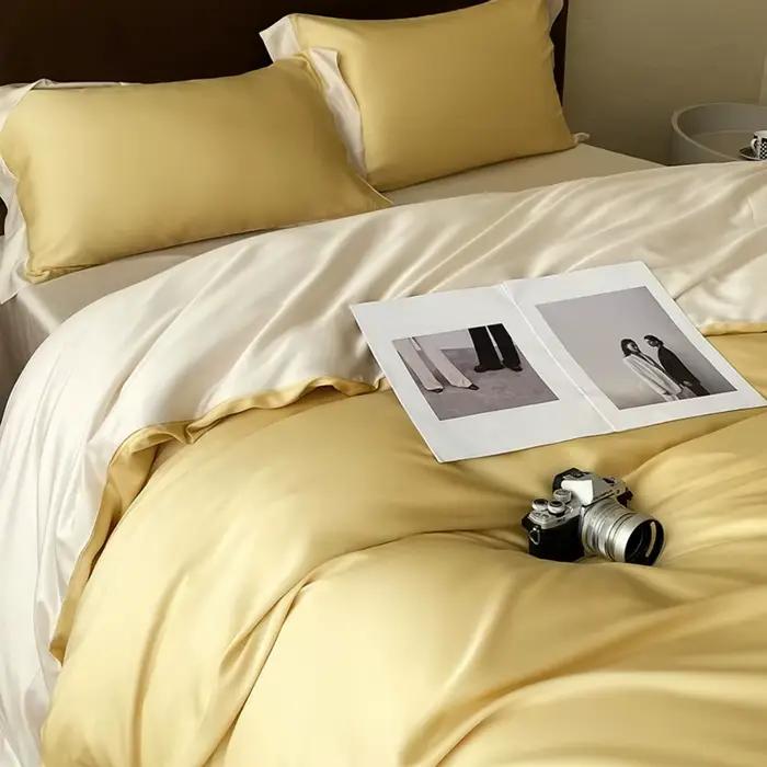 Liv-Esthete – ensemble de housse de couette 100% soie