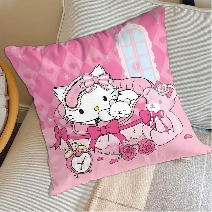 Coussins décoratifs Kawaii C-Charmmy kittyes pour canapé, articles de décoration de chambre, cadeaux personnalisés, décoration de la maison