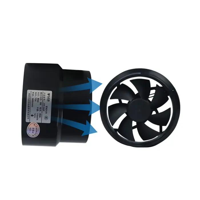 1pc ventilateur de conduit puissant 12V ventilateur d'échappement 100mm-110mm ventilateur d'extraction de conduit pour chambres salles de bains cuisines poulets coqs