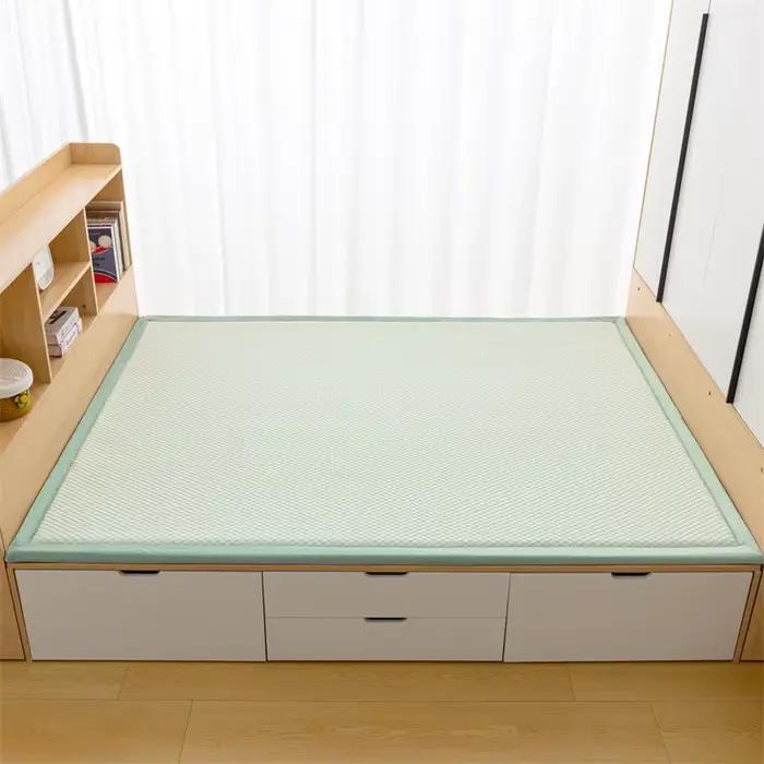 Tapis de sol de 3 cm d'épaisseur, matelas de sol doux pour dormir, tapis de sol rafraîchissant pour le salon, tapis de sol antidérapant sur mesure pour chambre tatami