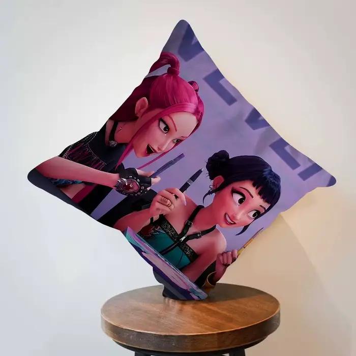 Housse de coussin Kpop D-demon Hunters, décoration de style farmhouse, housses de coussin décoratives pour canapé