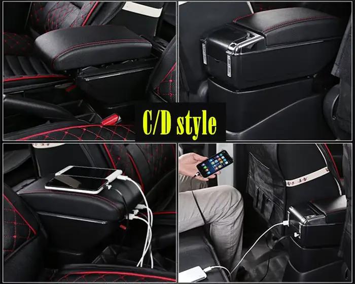 Boîte d'accoudoir pour dacia jogger, boîte de rangement centrale pour accoudoir de voiture, rénovation intérieure, chargement USB, accessoires de voiture