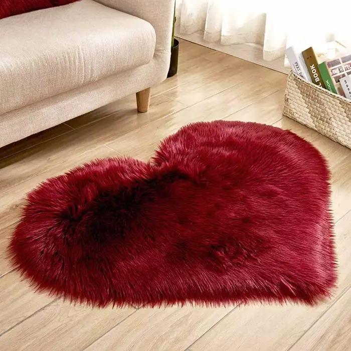 Tapis Antidérapant en Fausse Fourrure
