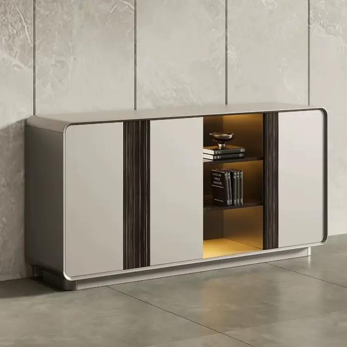 Meuble de Rangement de Bureau Simple et Moderne, Luxe Léger, Armoire de Classement Premium, Armoire à Documents, Étagères à Fentes, Mobilier de Bureau