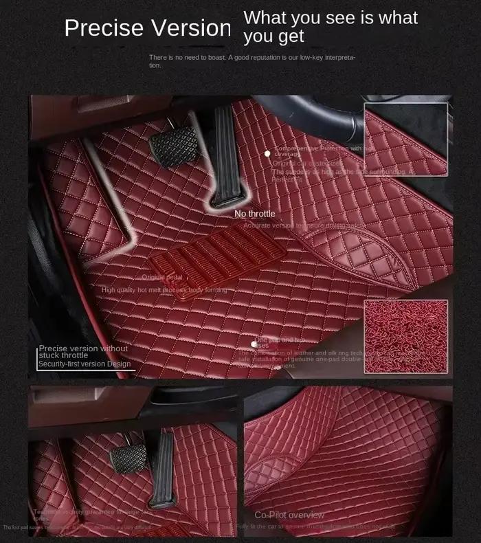 Tapis de sol de voiture couleur d'épissure, pour Peugeot 307 2004-2013 307 SW 308 CC 2009-2019 308 SW 2007-2019, accessoires d'intérieur de voiture