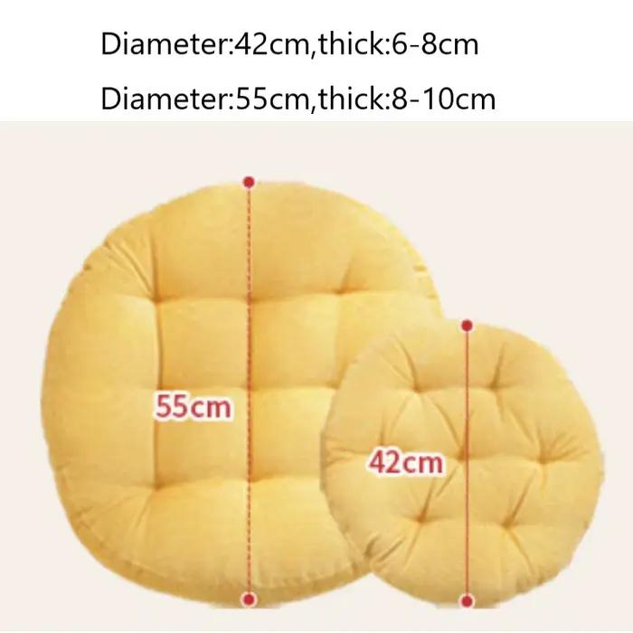 Inyahome Coussins ronds Meditation Grand oreiller de sol pour enfants et adultes Coussin pour sièges au sol Yoga Salon Bureau